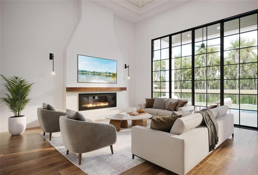 Furnished interior view inside a new home in , Sarasota (Image 4).