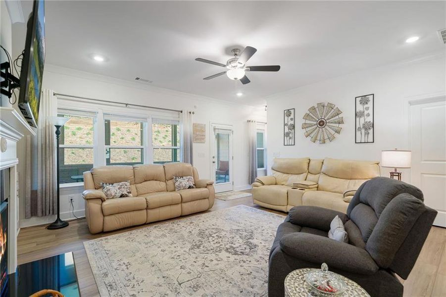 Furnished interior view inside a new home in Hickory Bluffs, Canton (Image 10).