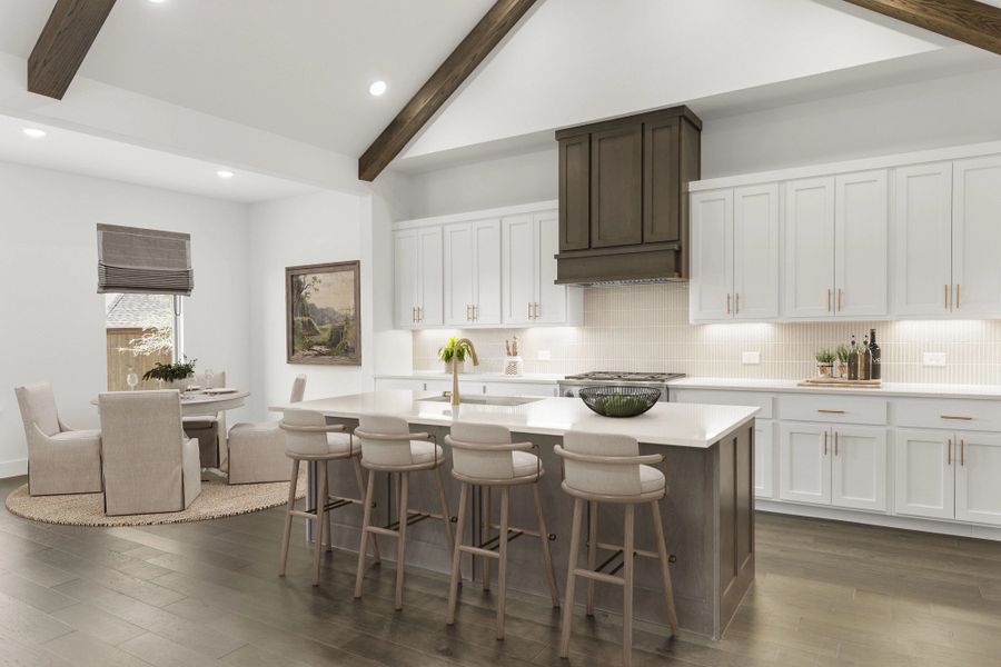 Open Kitchen-Dining Room featuring the Serene Collection