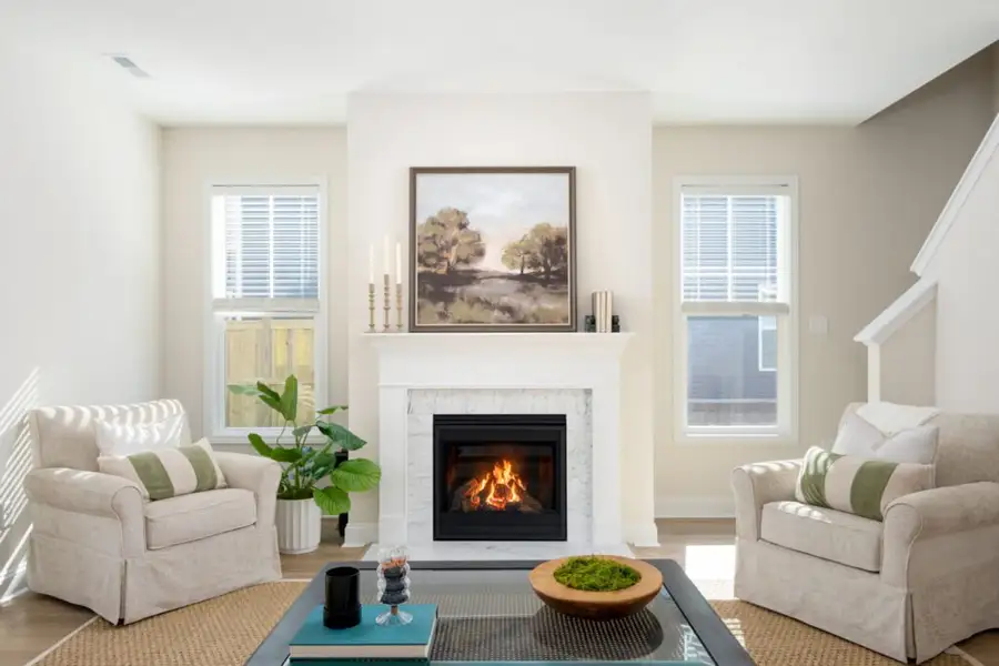 Representative furnished interior of a home built from the Mt. Vernon by Stevens Fine Homes in River Hills, Shallotte (Image 5).
