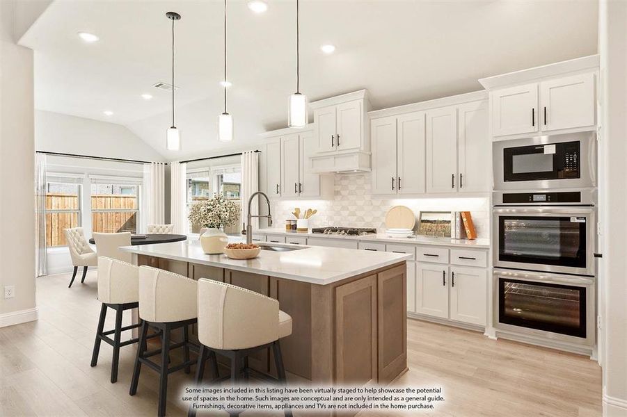 Furnished interior view inside a new home in Woodstone, Providence Village (Image 18).