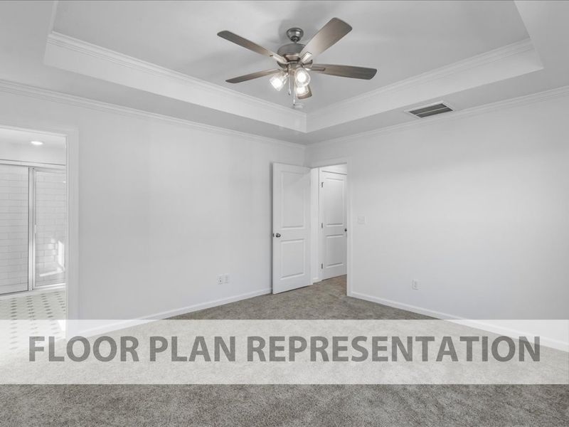 Starling Plan Primary Bedroom 2 | Ivey Homes