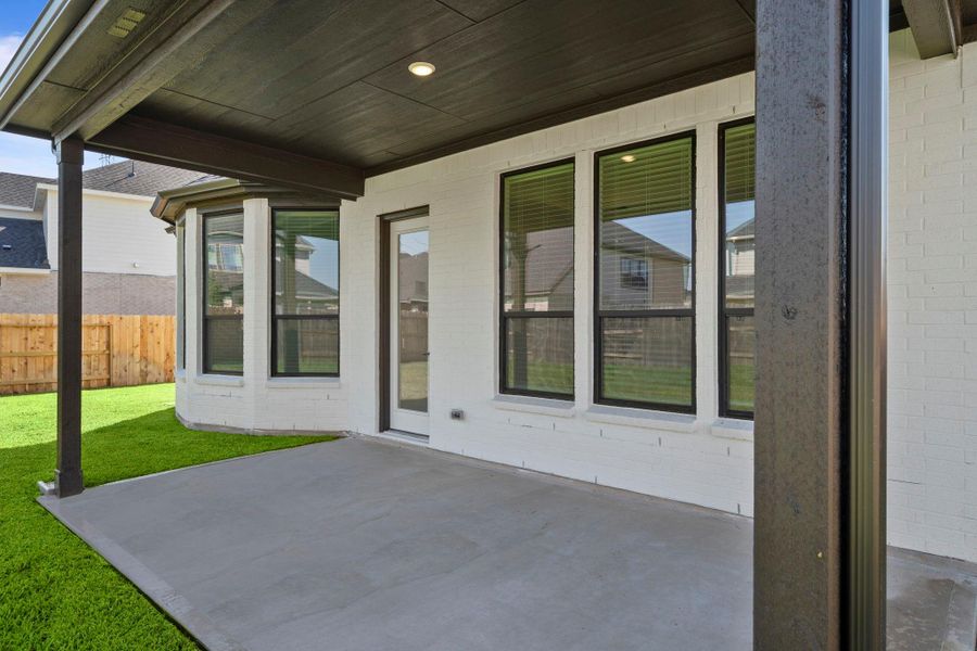 Exterior details and patio area of a home in Katy Court, Katy (Image 4). Exterior details and patio area of a home in Katy Court, Katy (Image 4).