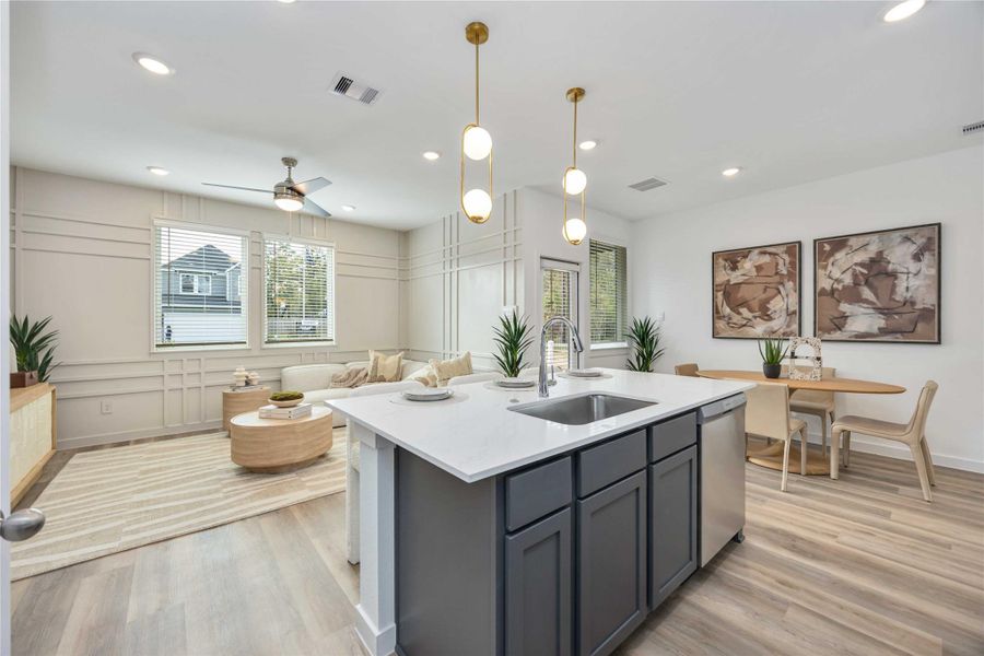 Furnished interior view inside a new home in Highland Court, Houston (Image 43).