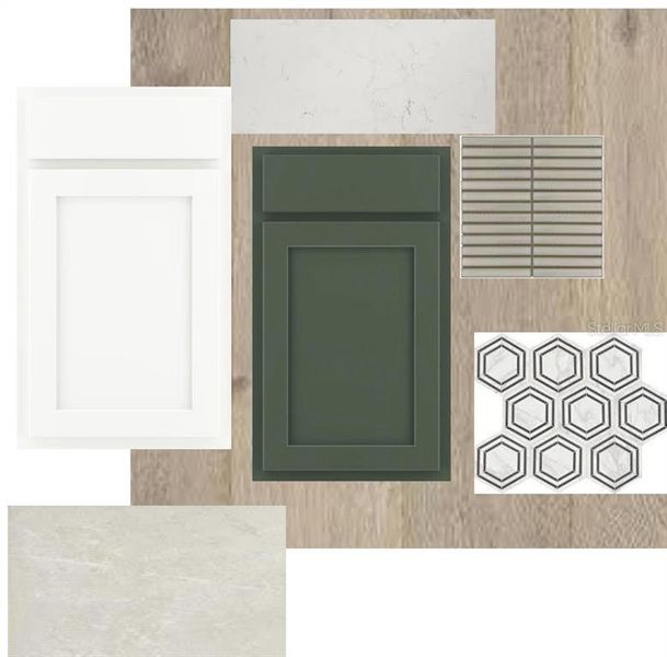 Sample of building materials used in homes in North River Ranch – Garden Series, Parrish (Image 3).