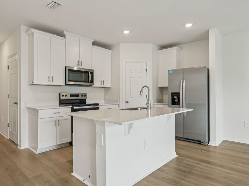 Furnished interior view inside a new home in Cagan Crossings West, Clermont (Image 4). Furnished interior view inside a new home in Cagan Crossings West, Clermont (Image 4).