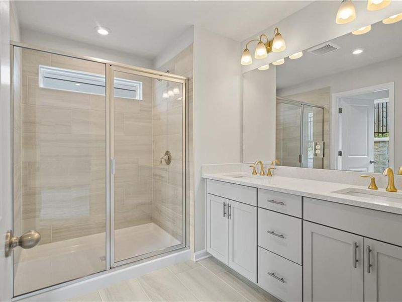 Furnished interior view inside a new home in The Village at Shallowford, Kennesaw (Image 4).