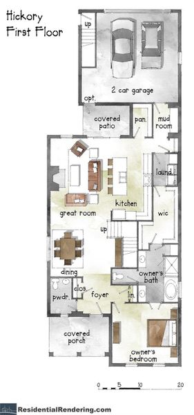 2D floor plan layout of this home in , Davidson, NC (Image 4). 2D floor plan layout of this home in , Davidson, NC (Image 4).