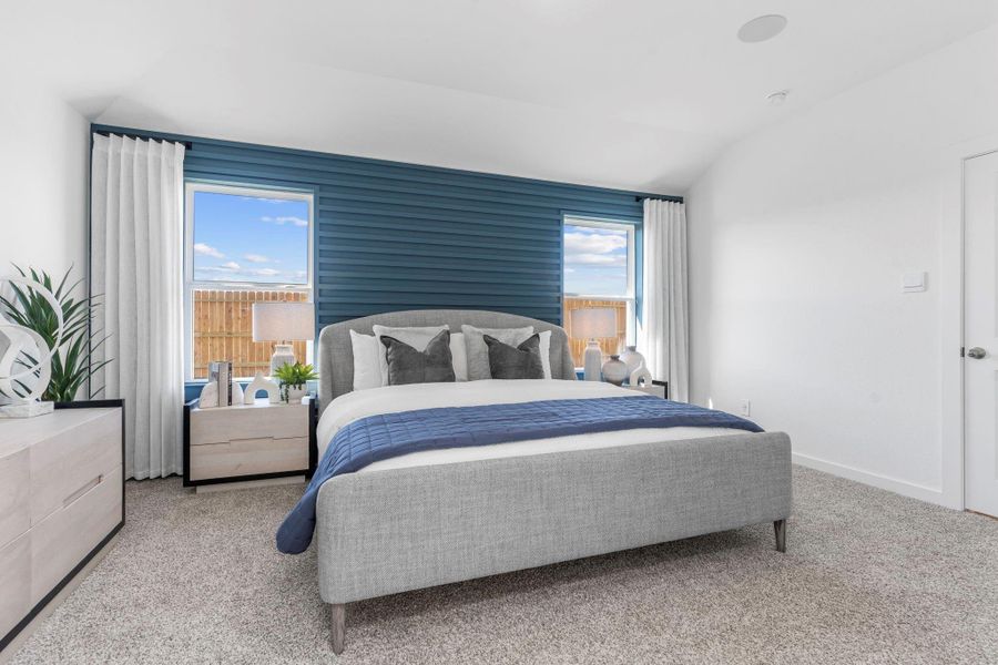 Furnished interior view inside a new home in , Iowa Colony (Image 30).