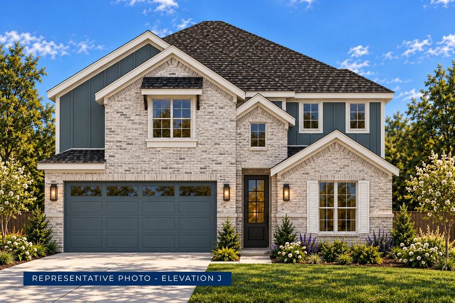 Representative exterior photo of a completed home built from the Ford F by First Texas Homes in Spiritas Ranch, Little Elm, TX (Image 25).