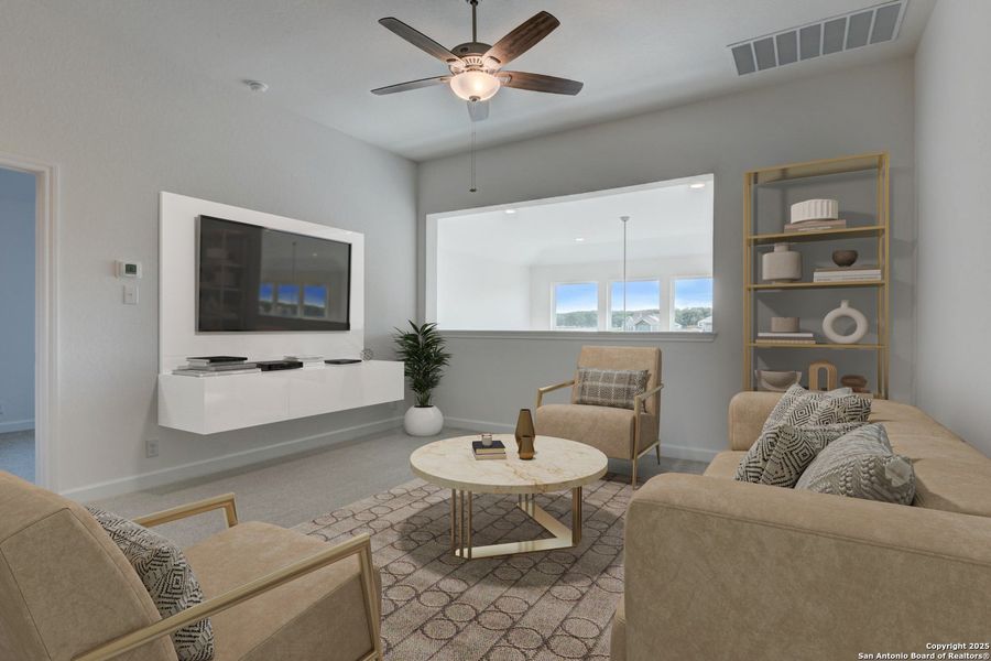 Furnished interior in a model home at Megan's Landing 50's in Castroville (Image 20).