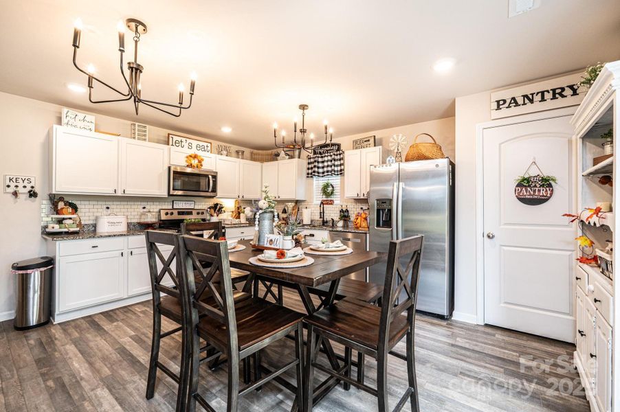 Furnished interior view inside a new home in , Newton (Image 30).