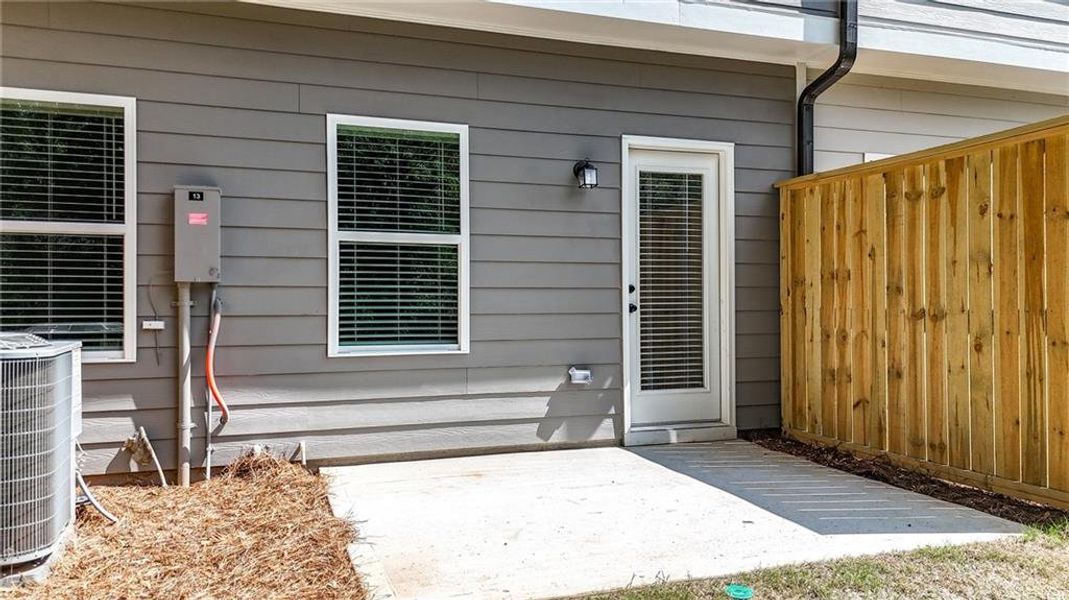 Exterior details and patio area of a home in , Austell (Image 23). Exterior details and patio area of a home in , Austell (Image 23).