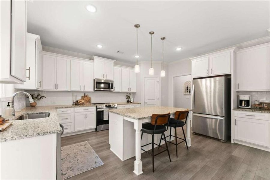 Furnished interior view inside a new home in , Dawsonville (Image 12).