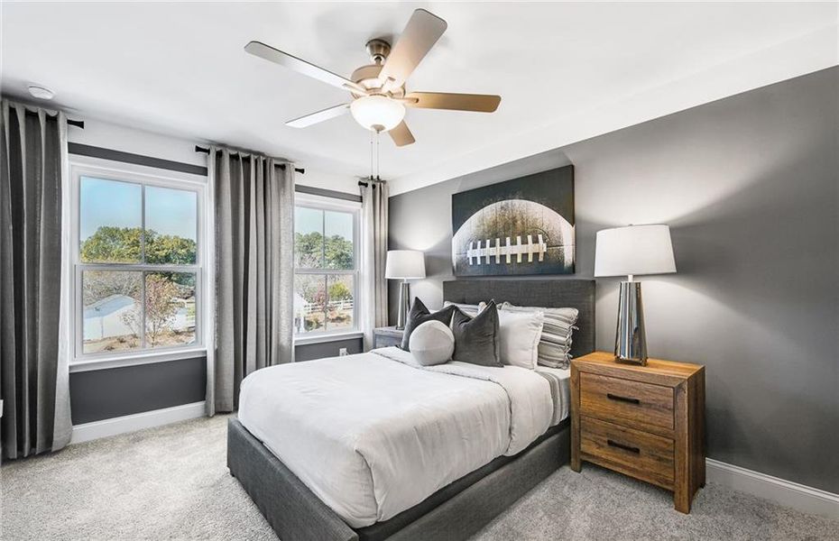 Furnished interior view inside a new home in Haverhill Estates, Dacula (Image 10).