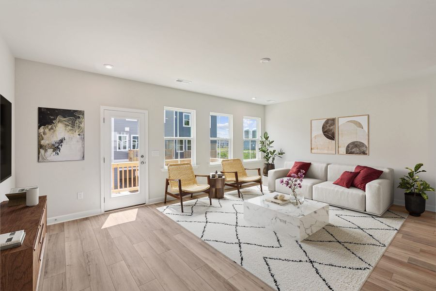 Representative furnished interior of a home built from the Holden by Tri Pointe Homes in Holding Village, Wake Forest (Image 5).