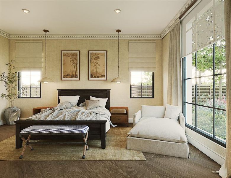 Furnished interior view inside a new home in , Dallas (Image 6).