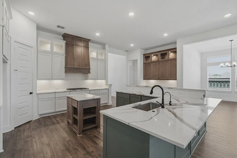 Representative furnished interior of a home built from the Kingston by Chesmar Homes in Prominence 60's, San Antonio (Image 13).