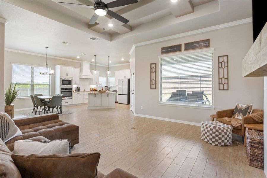 Furnished interior view inside a new home in , Belton (Image 32).