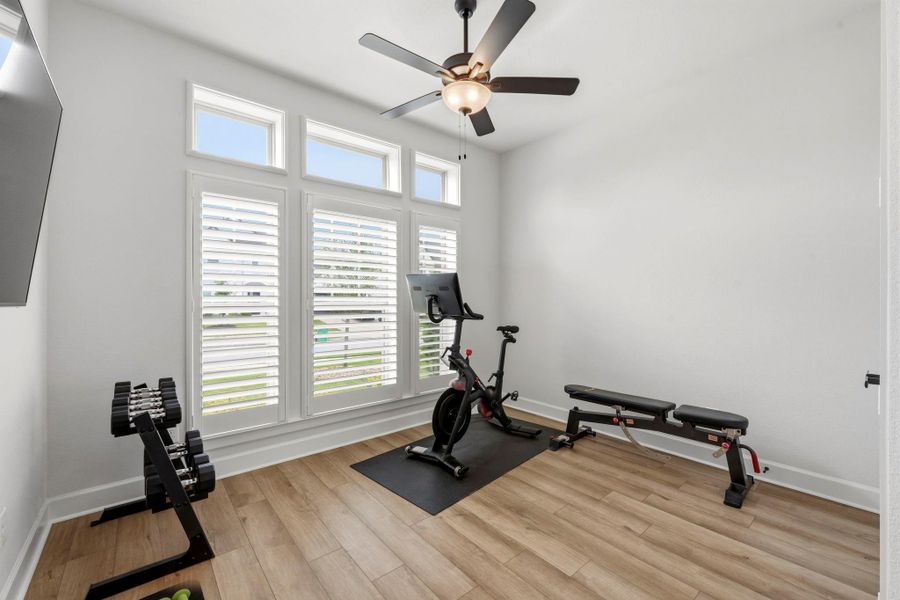 Furnished interior view inside a new home in , Conroe (Image 32).