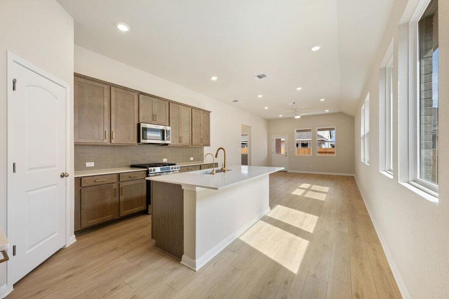 Furnished interior view inside a new home in La Cima, San Marcos (Image 8).