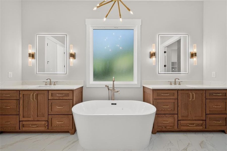 Furnished interior view inside a new home in , Cumming (Image 11).