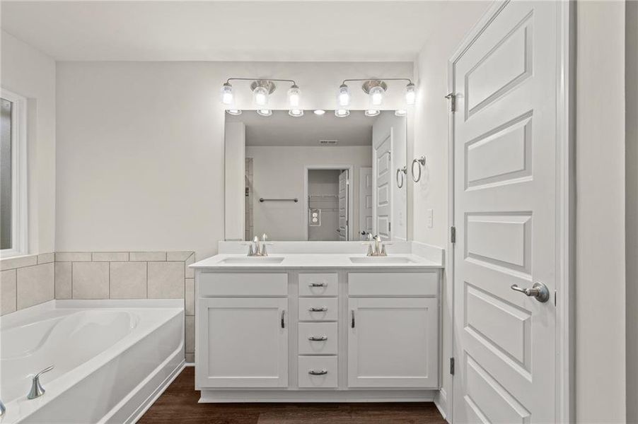 Furnished interior view inside a new home in Canterbury Villas, Carrollton (Image 9).