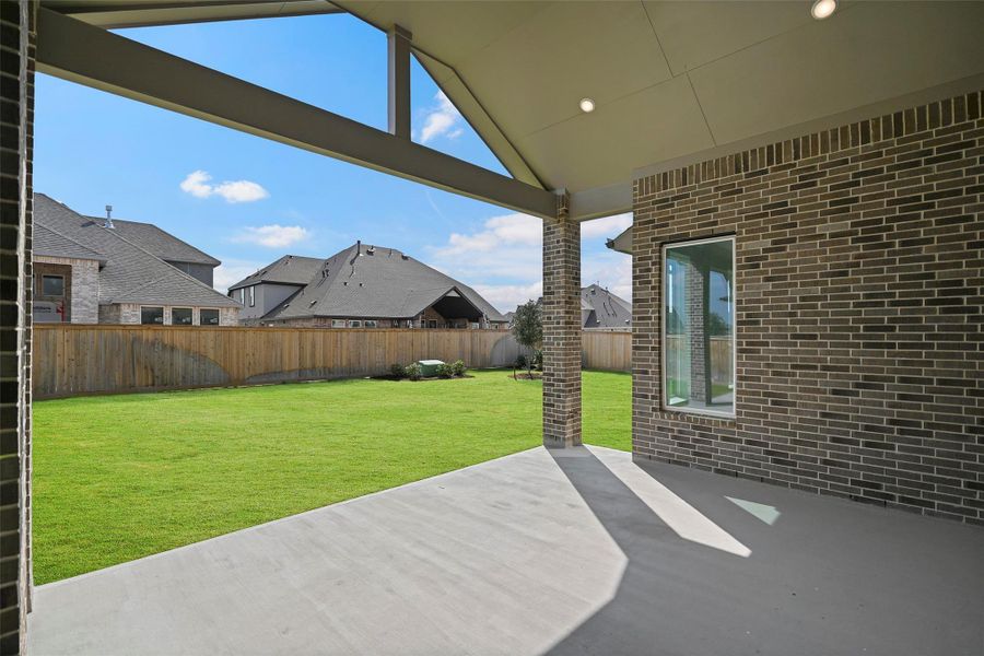 Exterior details and patio area of a home in Bridgeland 80′, Cypress (Image 2). Exterior details and patio area of a home in Bridgeland 80′, Cypress (Image 2).