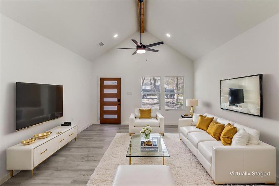 Furnished interior view inside a new home in , Dallas (Image 8).