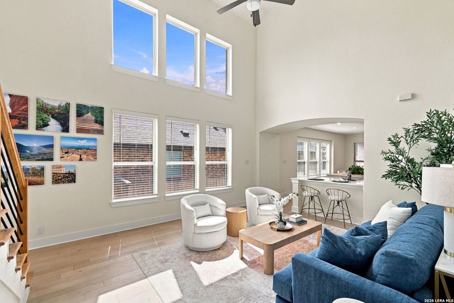 Furnished interior view inside a new home in Gruene Villages, New Braunfels (Image 11).