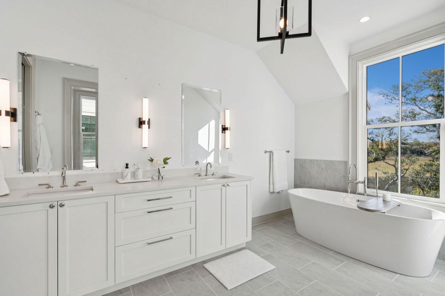 Furnished interior view inside a new home in , Charleston (Image 12).