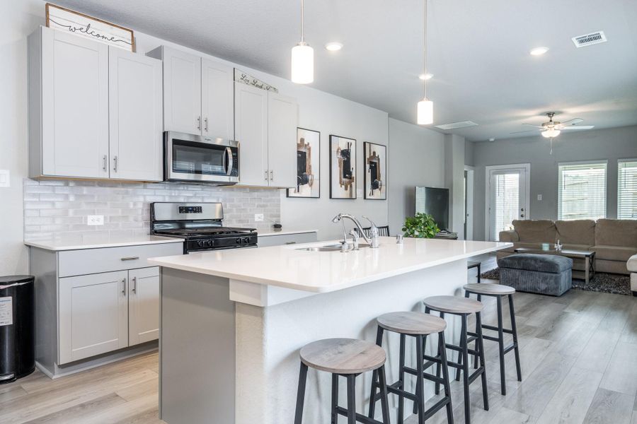 Furnished interior view inside a new home in Pine Lake Cove - Traditional Series, Montgomery (Image 12).