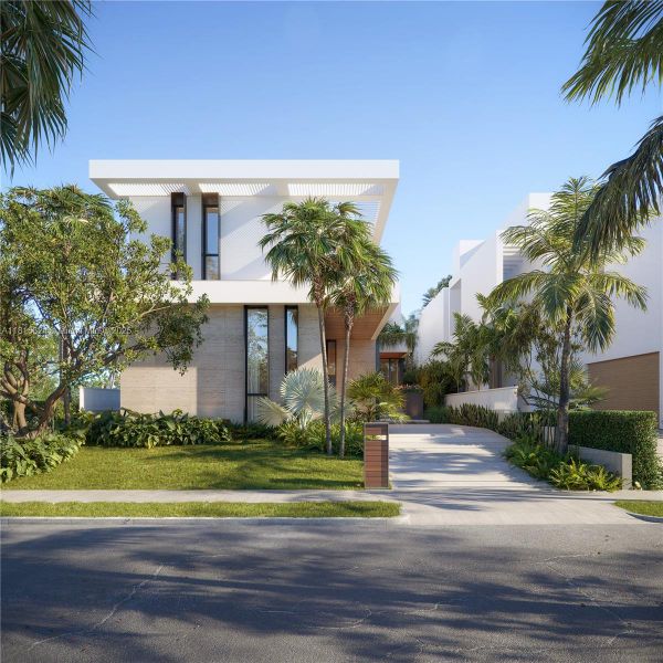 Front exterior of a new home in , Miami, FL, highlighting curb appeal (Image 1). Front exterior of a new home in , Miami, FL, highlighting curb appeal (Image 1).