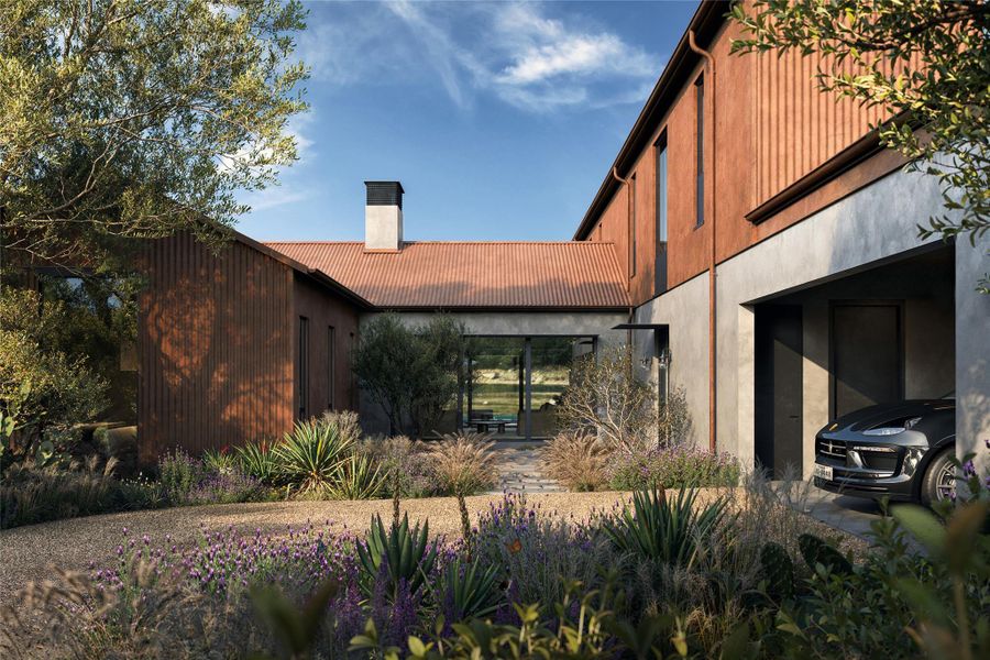 Front exterior of a new home in , Spicewood, TX, highlighting curb appeal (Image 17).