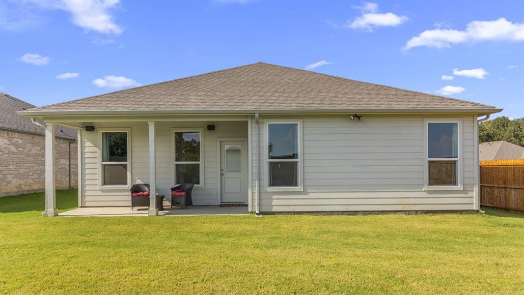 Rear Elevation- All Home and community information, including pricing, included features, terms, availability and amenities, are subject to change at any time without notice or obligation. All Drawings, pictures, photographs, video, square footages, floor plans, elevations, features, colors and sizes are approximate for illustration purposes only and will vary from the homes as built.