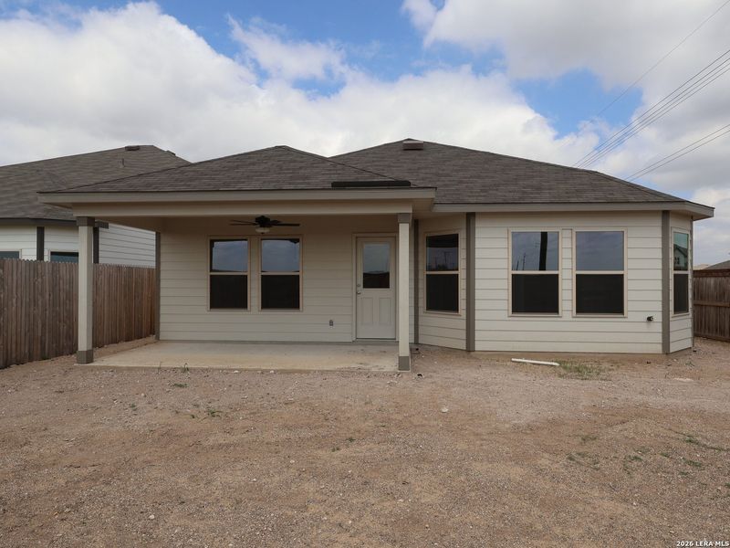 Exterior details and patio area of a home in Meadows at Clear Springs, New Braunfels (Image 4).