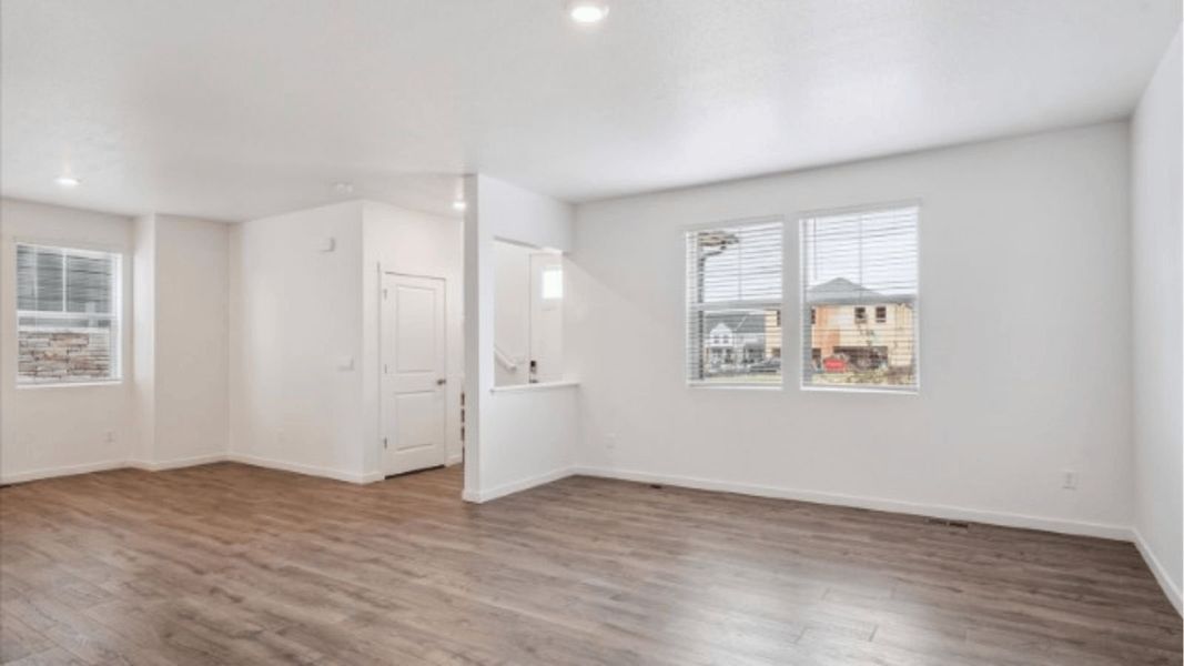 Representative unfurnished interior of a home built from the Elbert by D.R. Horton in Sky Ranch, Watkins (Image 10). Representative unfurnished interior of a home built from the Elbert by D.R. Horton in Sky Ranch, Watkins (Image 10).