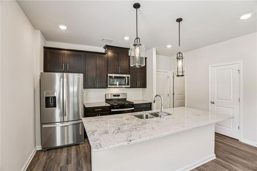 Furnished interior view inside a new home in Avalon - Vista Series, Conyers (Image 13).