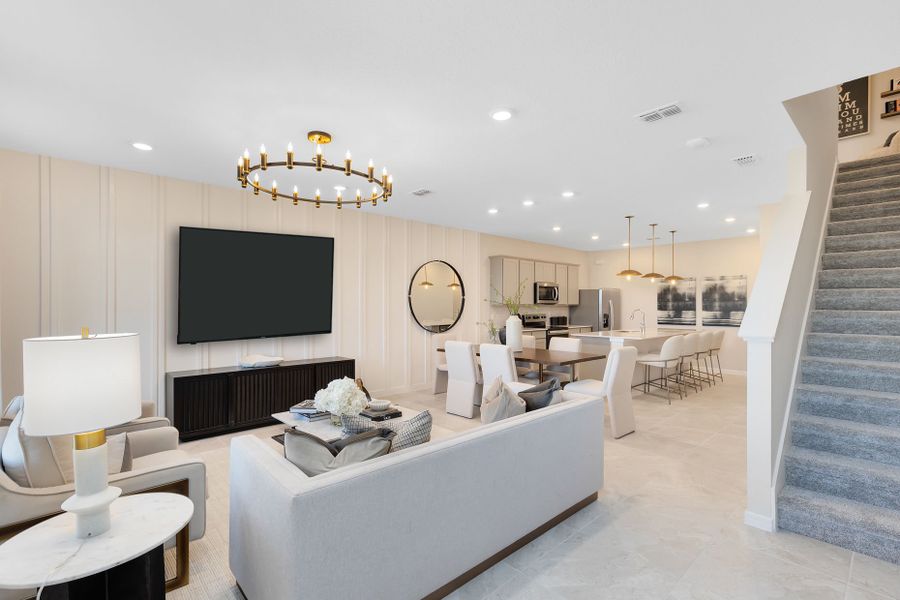 Representative furnished interior of a home built from the Dahlia by Pulte Homes in Tohoqua, Kissimmee (Image 15).