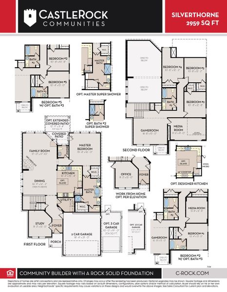 2D floor plan layout of this home in Aden Woods, Fairview, TN (Image 2).