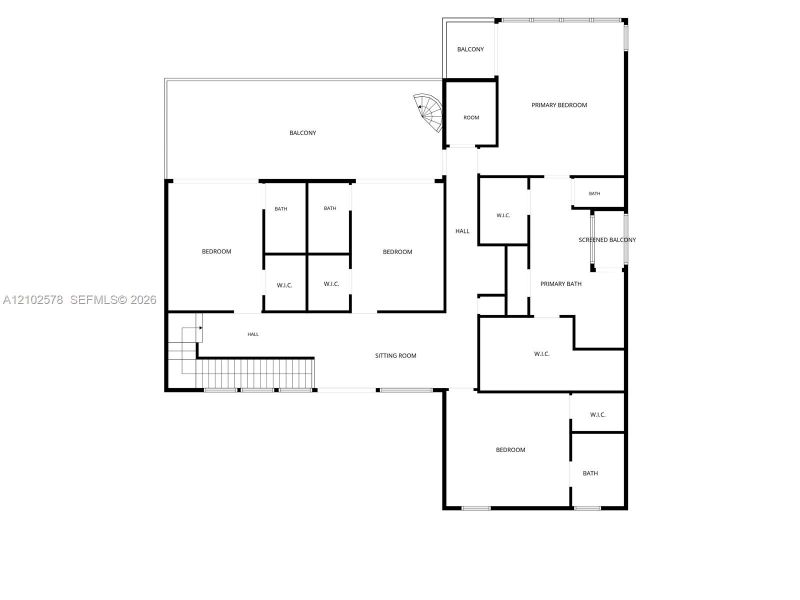 2D floor plan layout of this home in , Miami, FL (Image 4).