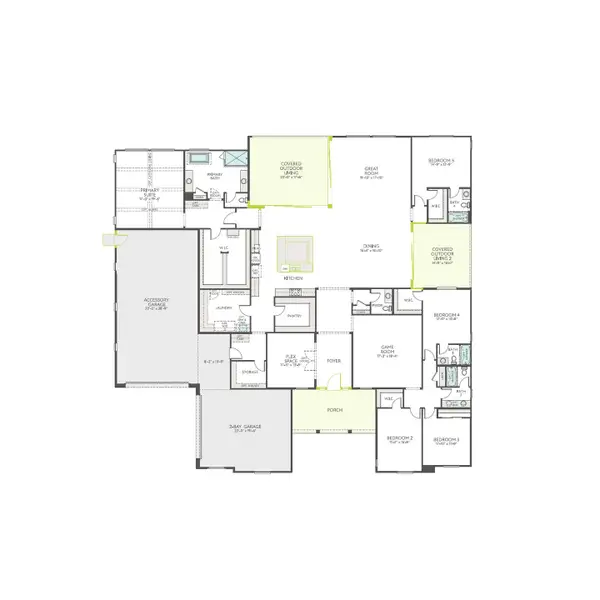 2D floor plan layout of this home in Emberly, Gilbert, AZ (Image 3). 2D floor plan layout of this home in Emberly, Gilbert, AZ (Image 3).