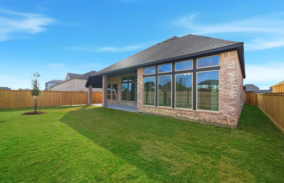 Exterior details and patio area of a home in Bridgeland 60′, Cypress (Image 32). Exterior details and patio area of a home in Bridgeland 60′, Cypress (Image 32).