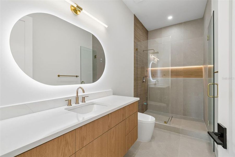 Furnished interior view inside a new home in , Tampa (Image 60).