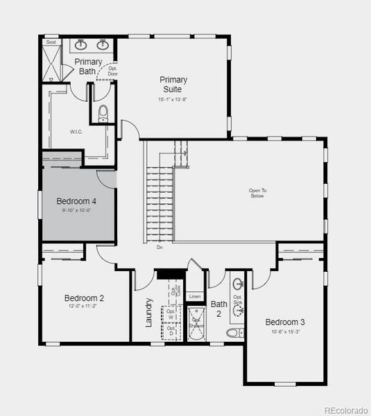 Structural options include: built in appliance package 1, bedroom 4, bedroom 5, finished basement, shower in place of tub at bath 4, 8' x 12' sliding glass door, modern 42" fireplace. and covered outdoor living.