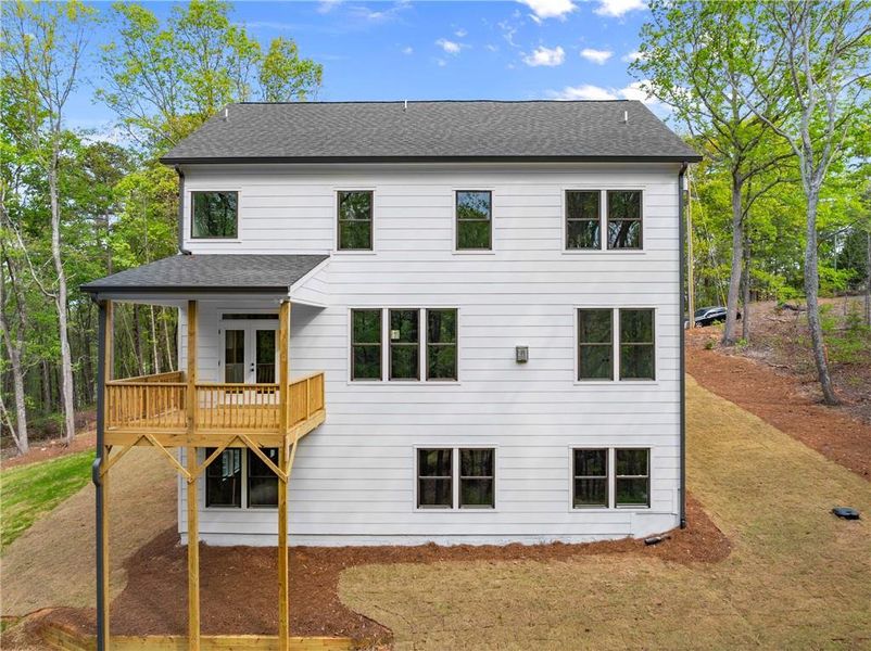 Front exterior of a new home in , Dawsonville, GA, highlighting curb appeal (Image 22). Front exterior of a new home in , Dawsonville, GA, highlighting curb appeal (Image 22).