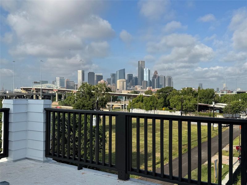 The view from the rooftop terrace.  Home is under construction.