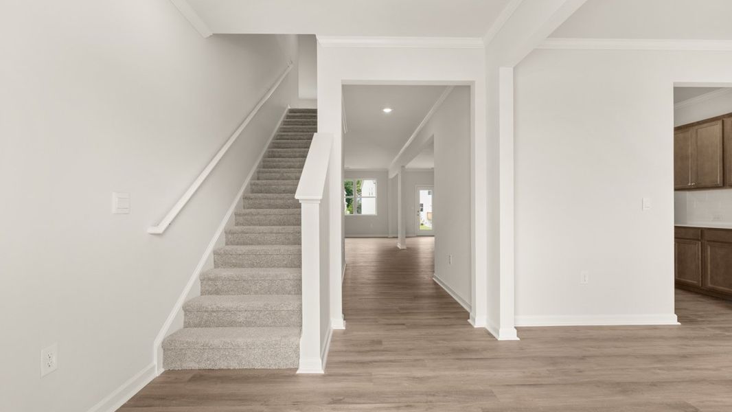 Representative unfurnished interior of a home built from the Halton by D.R. Horton in Liberty Crossing, Braselton (Image 12).