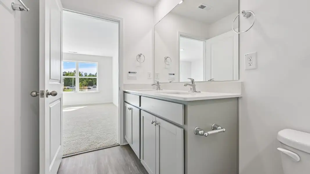 Furnished interior view inside a new home in The Townes at Belle Grove, Wendell (Image 4).