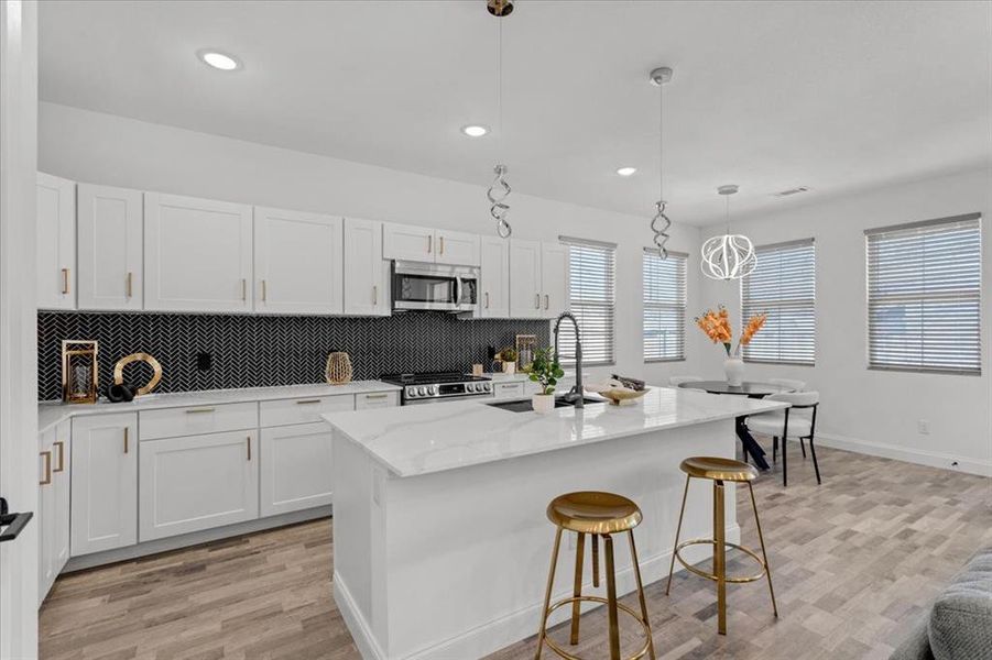 Furnished interior view inside a new home in , Sherman (Image 10).